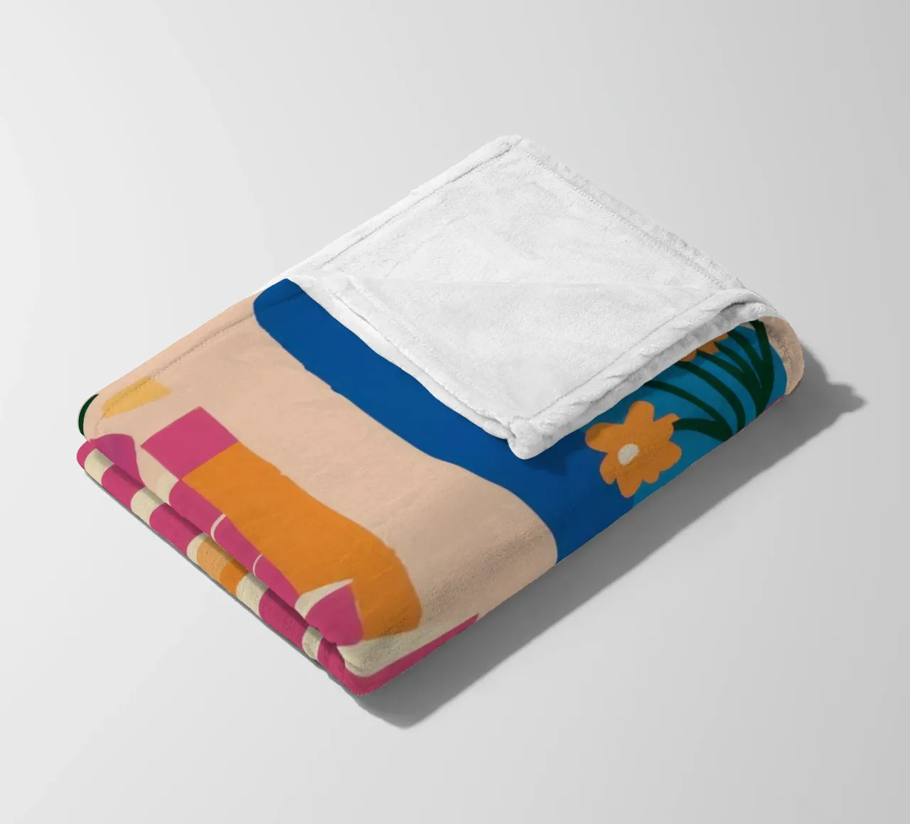 Passaggio della scala rosa coperta in pile da Irish Strokes