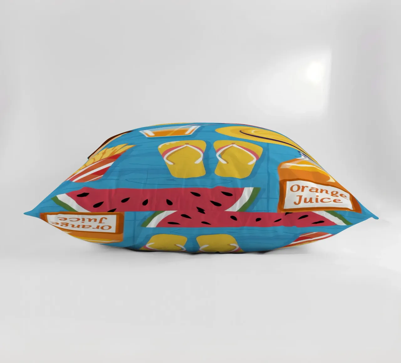 Spiaggia estiva Flatlay cuscino da Mark Solaria