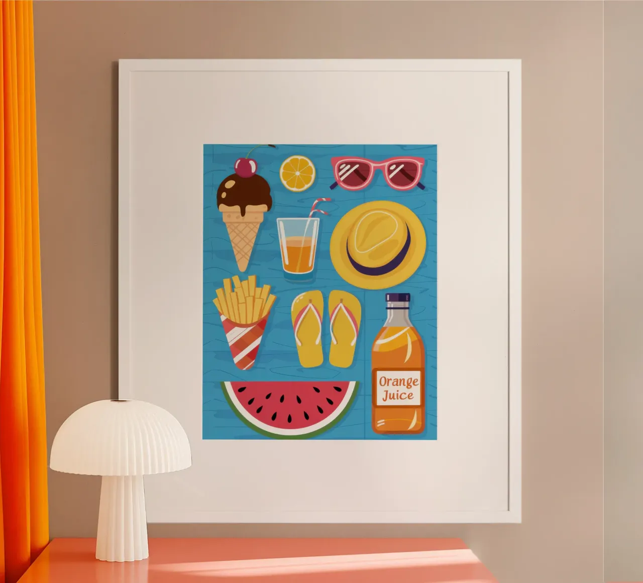 Spiaggia estiva Flatlay carta hahnemühle da Mark Solaria