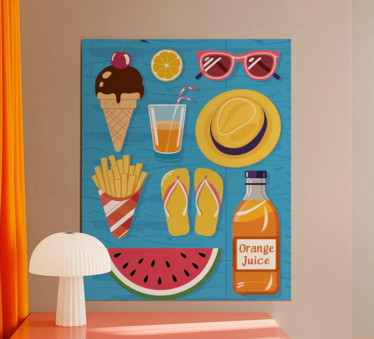 Spiaggia estiva Flatlay carta hahnemühle da Mark Solaria