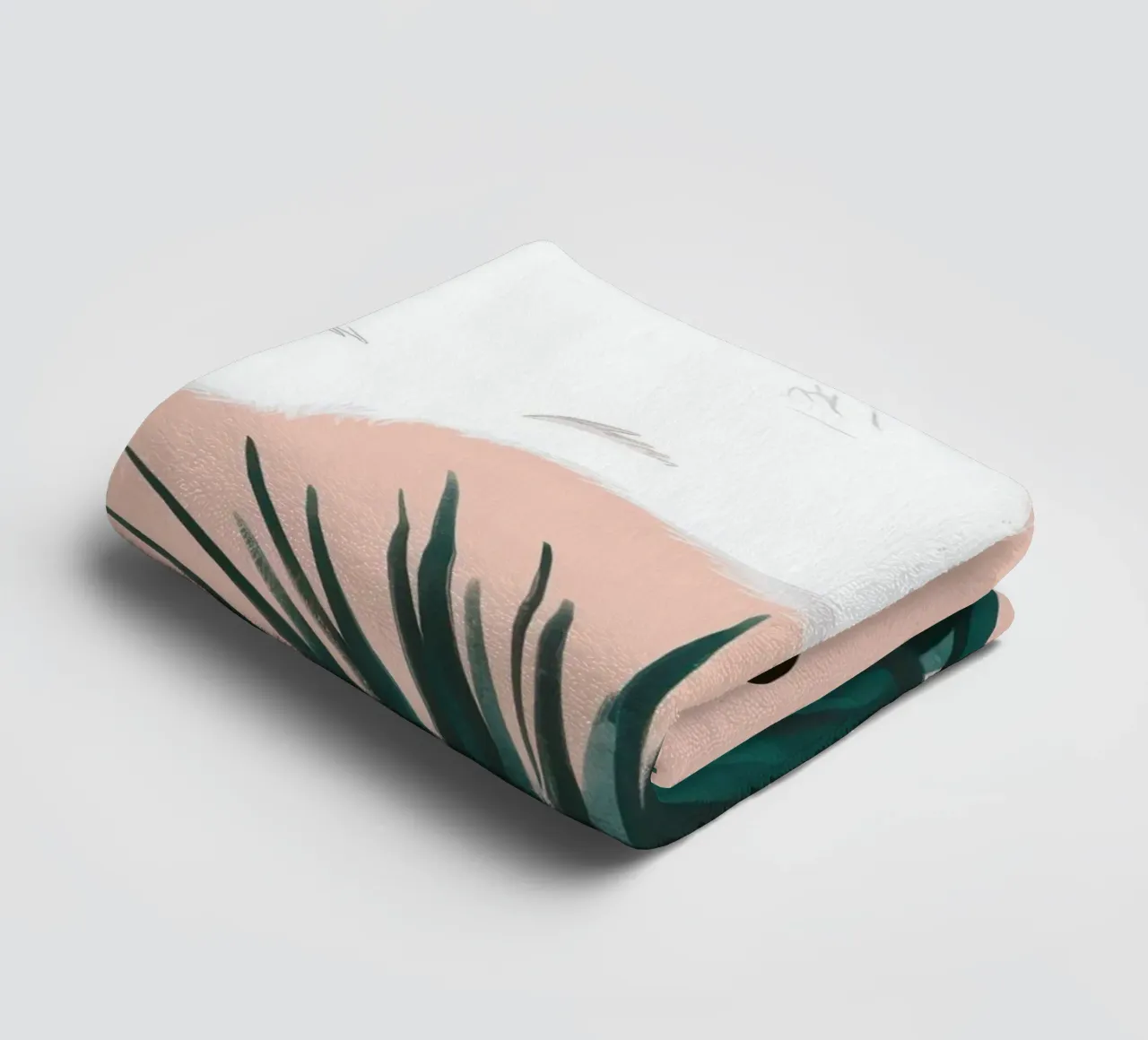 The Leaping Rabbit towel by Trace Brush