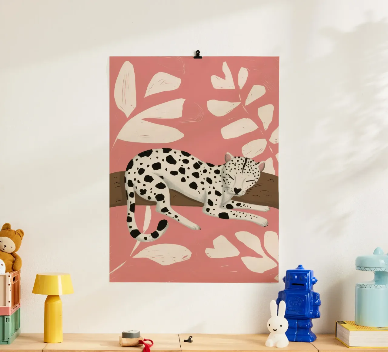 Dalmatiner Rosa Repose Poster von Luna Aura