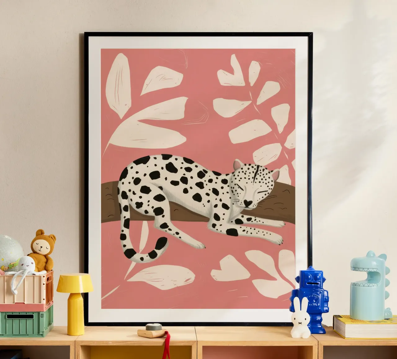 Dalmatiner Rosa Repose Poster von Luna Aura