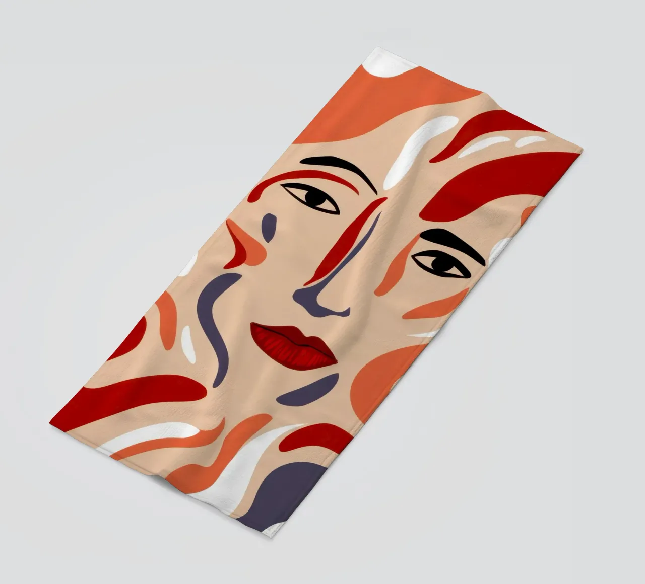 Flusso astratto del volto telo mare da Gaia Viesta