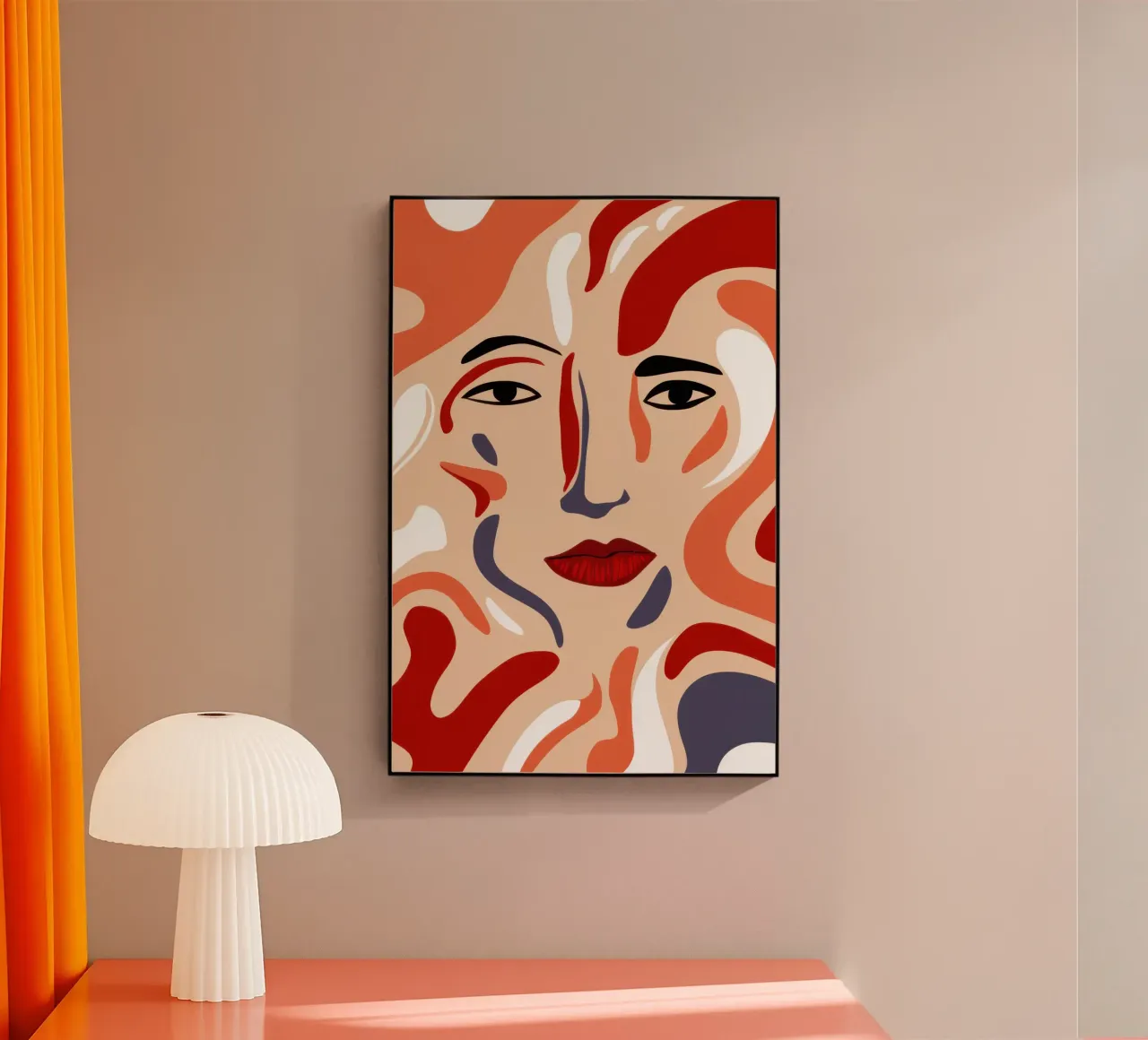 Abstract Face Flow plexiglass da Gaia Viesta