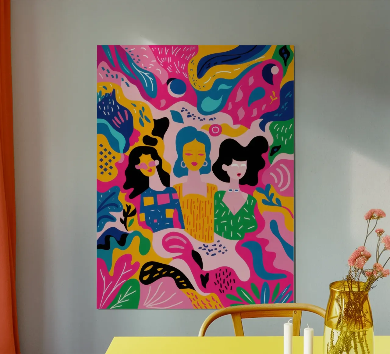 Unità nella diversità poster con telaio in plastica da Luna Aura