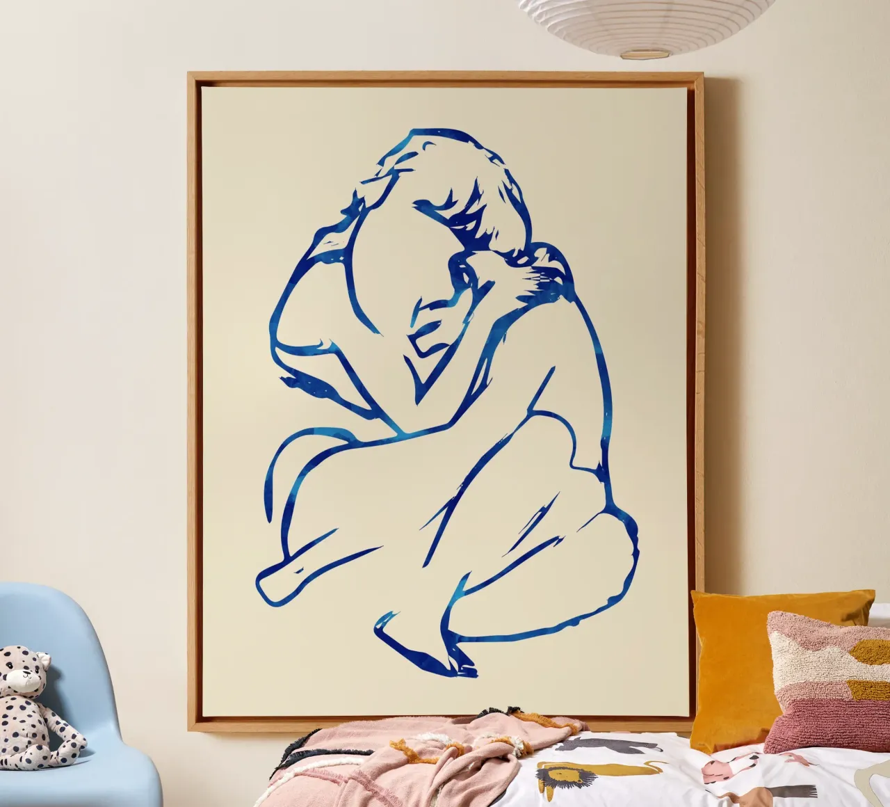 You Put Your Arms Around Me & I'm Home canvas with Floater frame by 83oranges