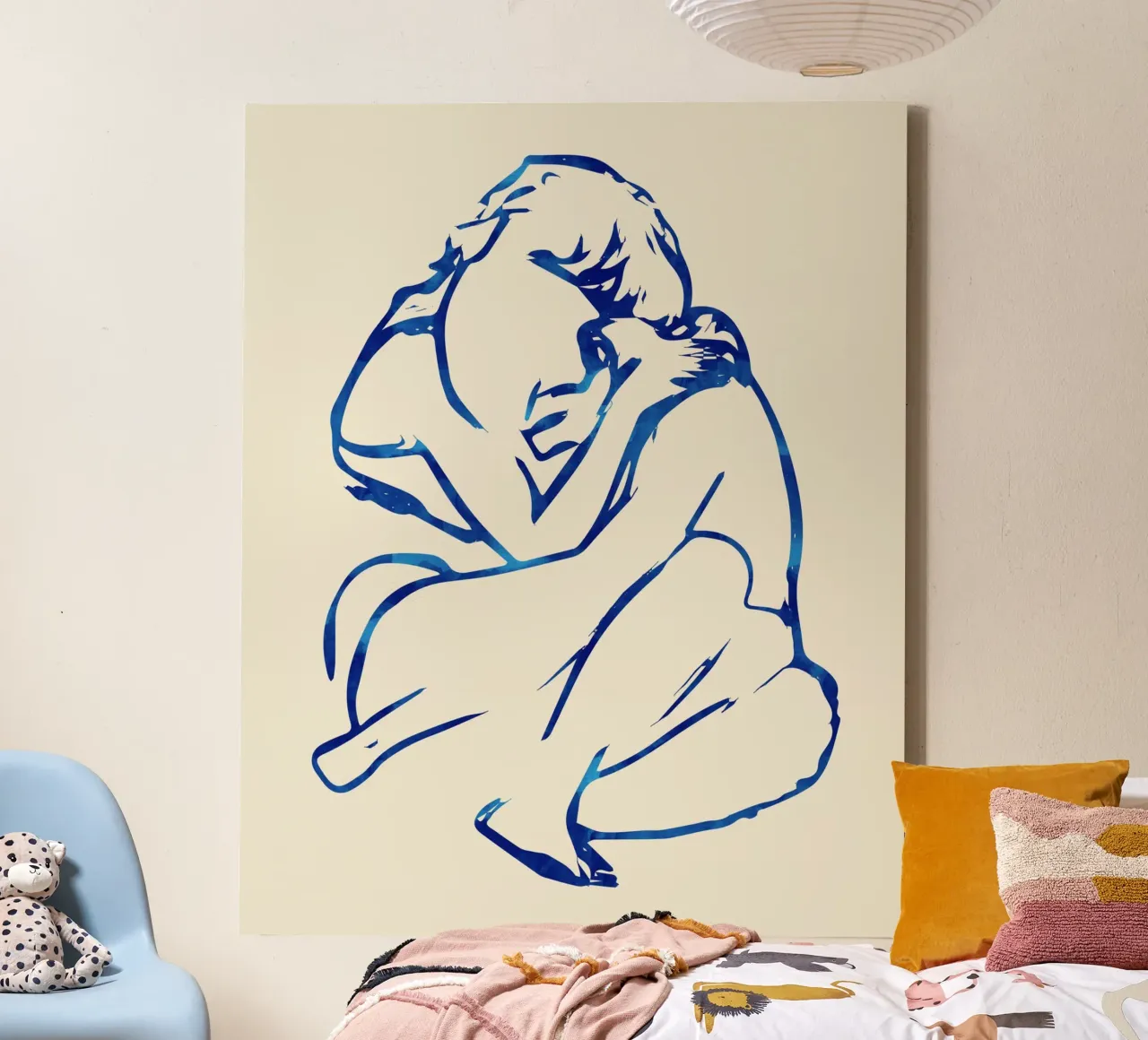 You Put Your Arms Around Me & I'm Home canvas with Floater frame by 83oranges