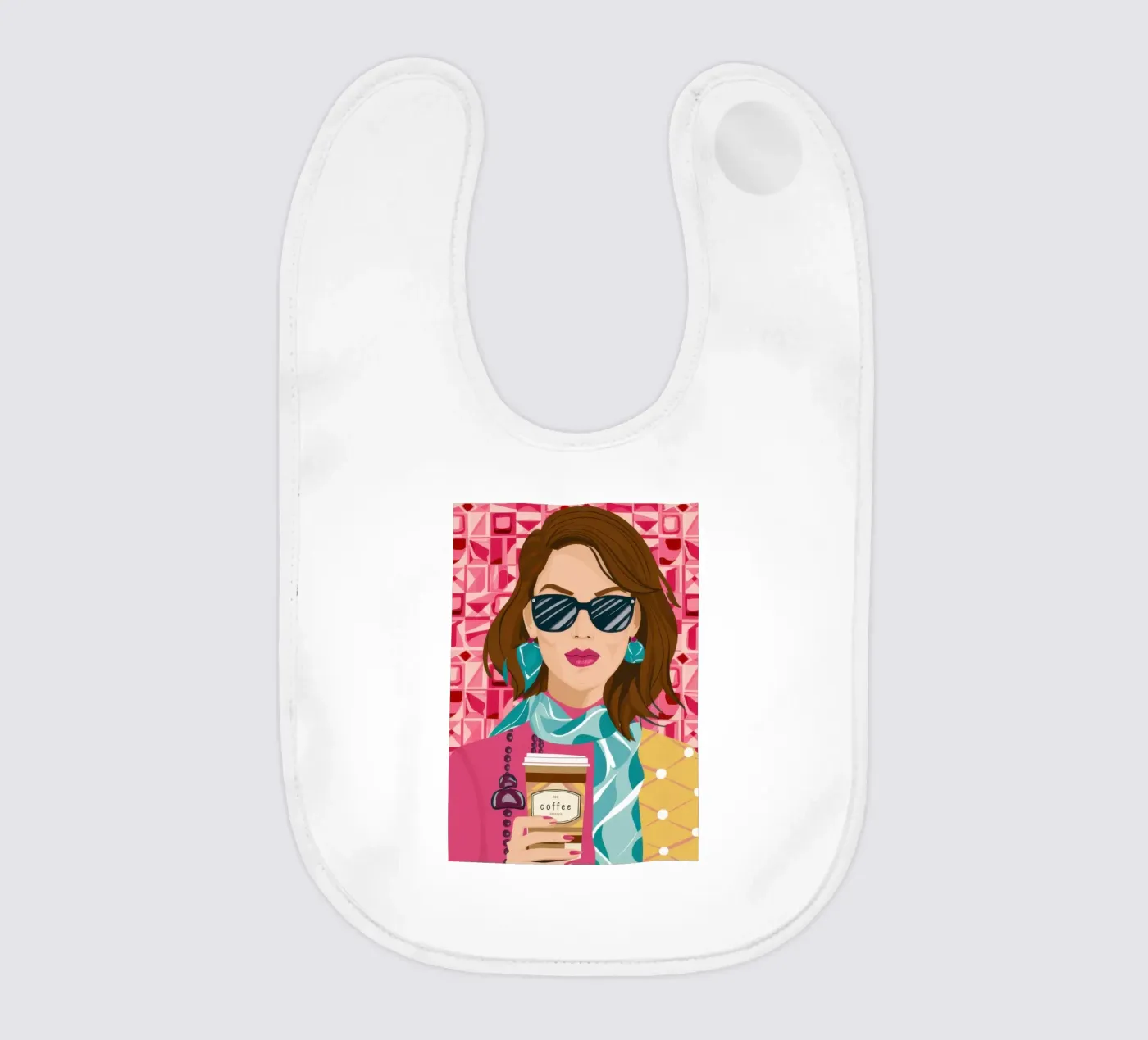 Uptown Coffee Chic bavaglino da Selene Shade