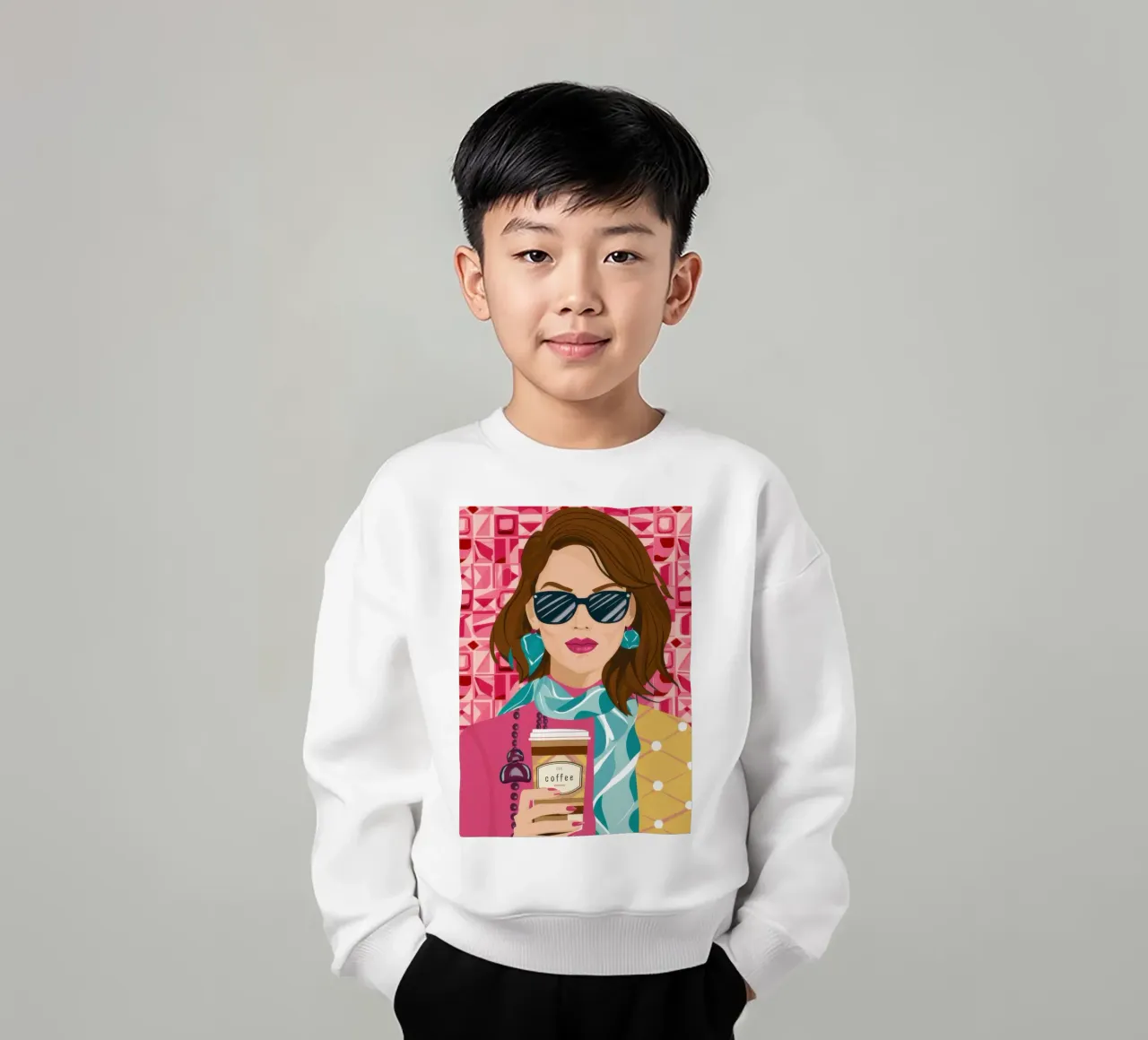 Caffè Uptown Chic felpa bambino da Selene Shade