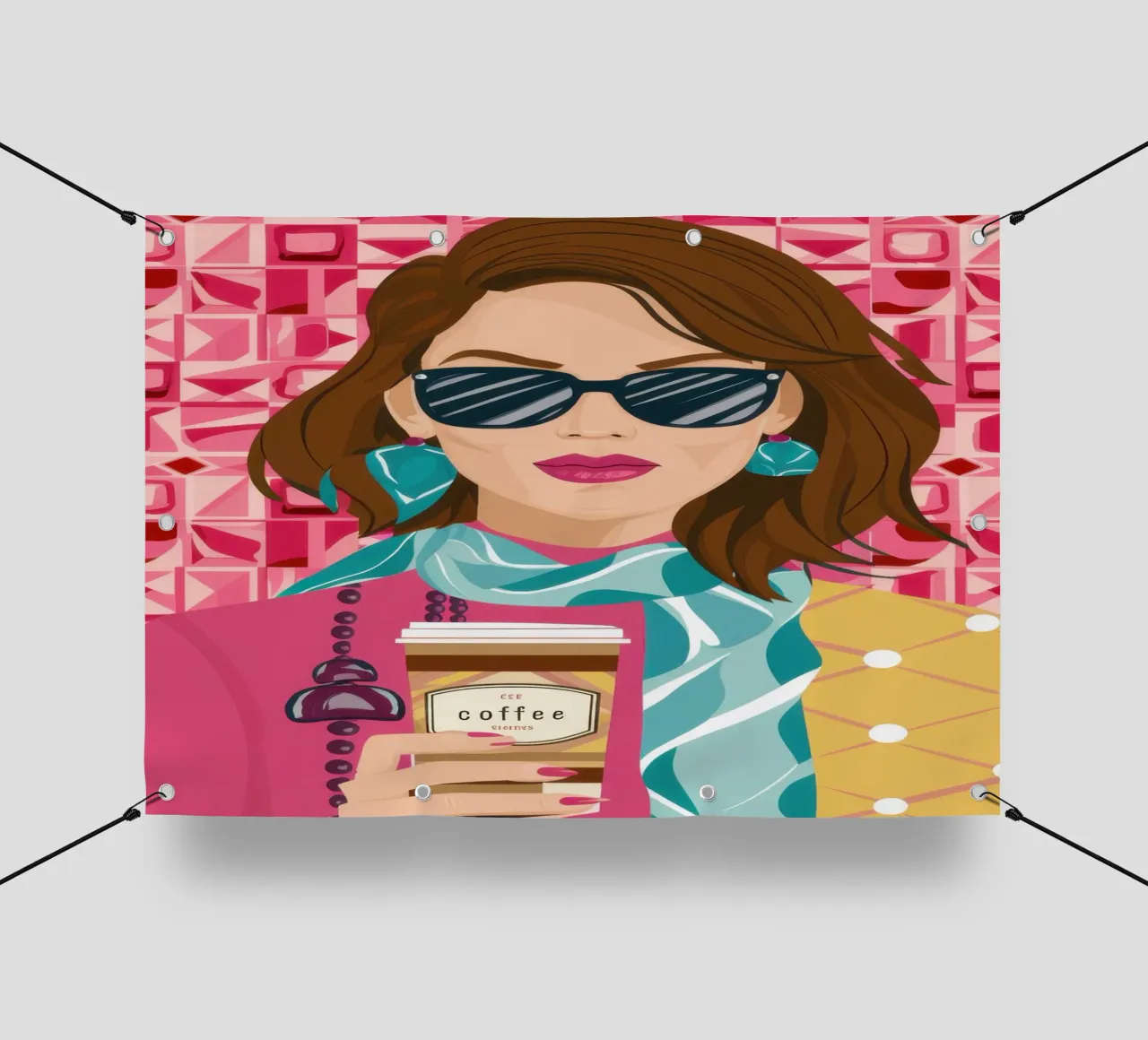 Caffè Uptown Chic telo in pvc da Selene Shade