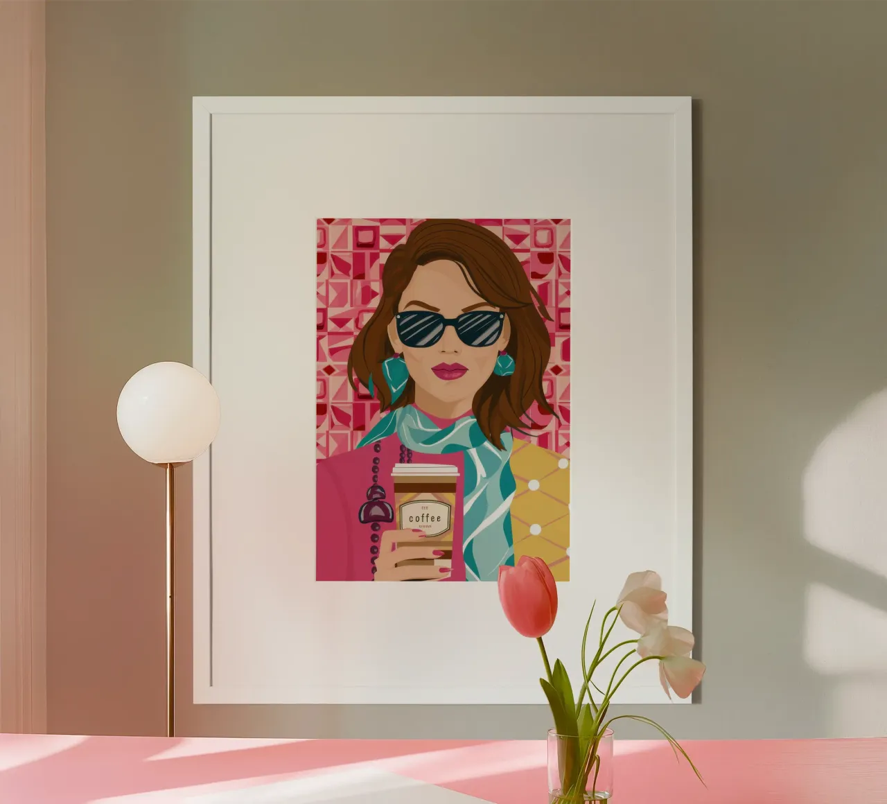 Caffè Uptown Chic poster da Selene Shade