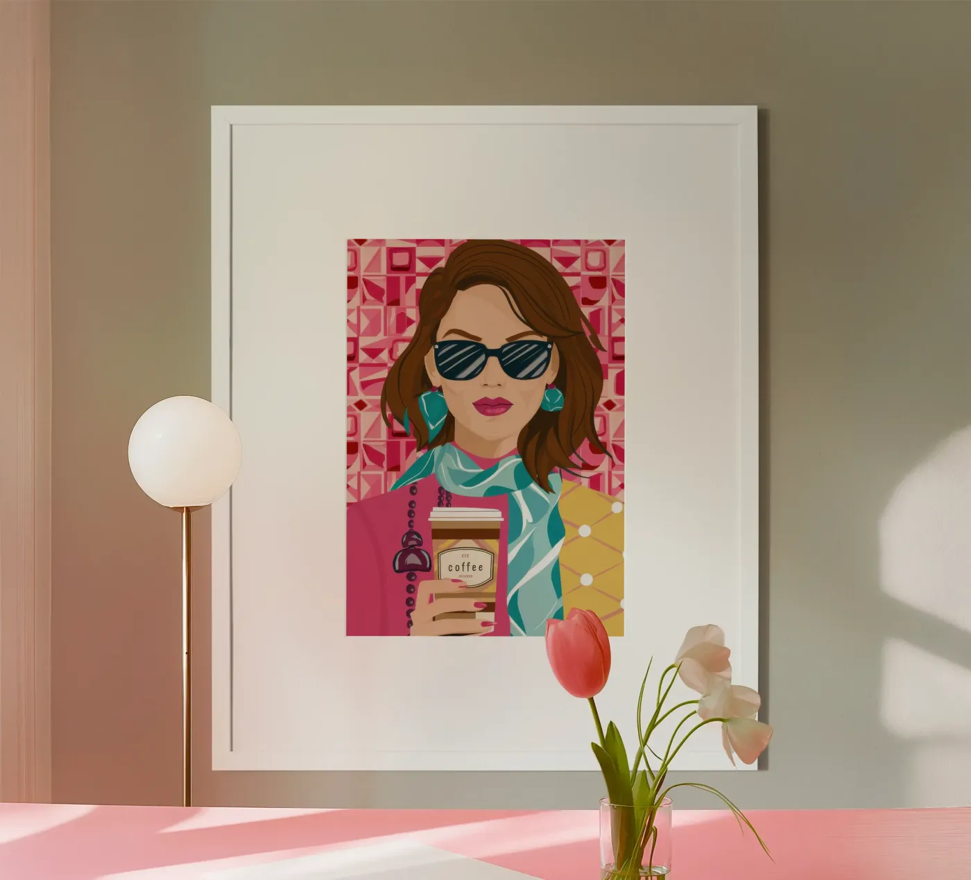 Uptown Coffee Chic poster da Selene Shade