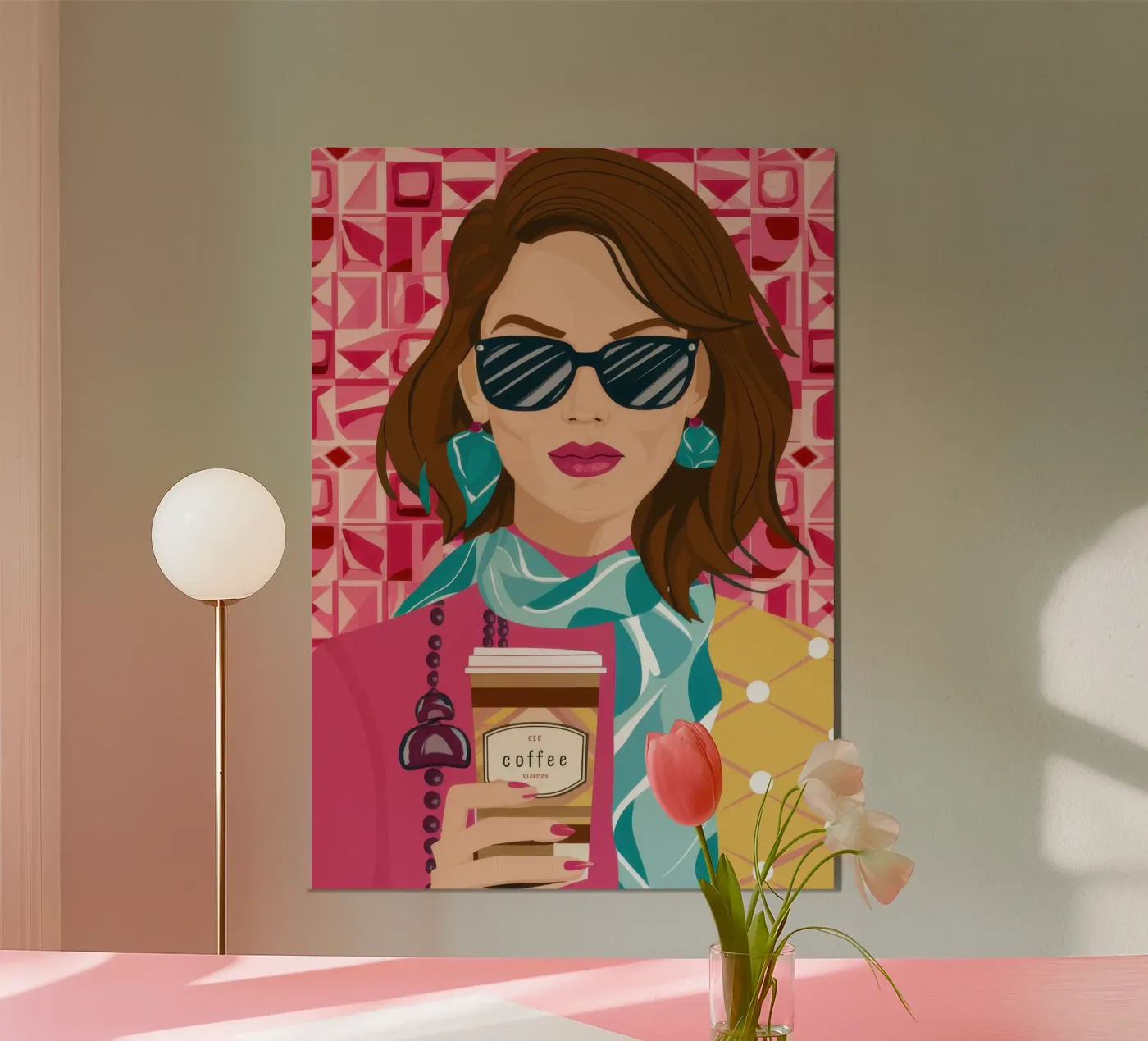 Uptown Coffee Chic poster da Selene Shade