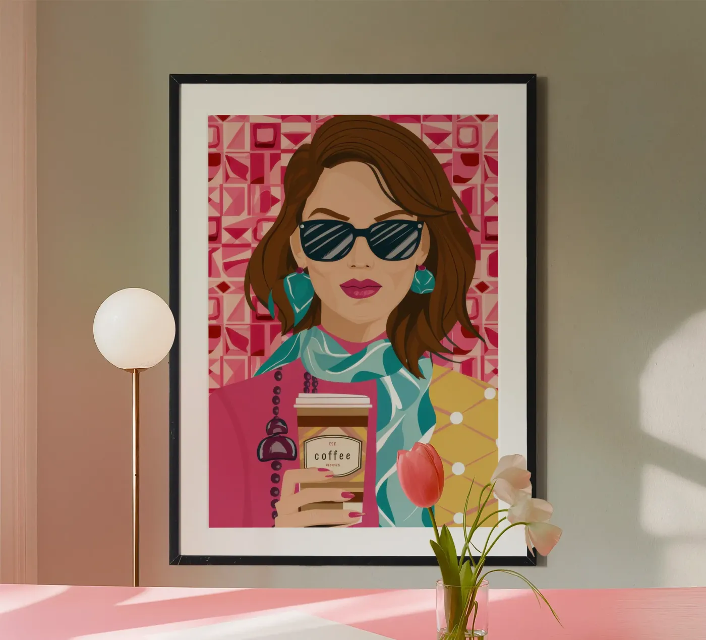 Uptown Coffee Chic poster da Selene Shade