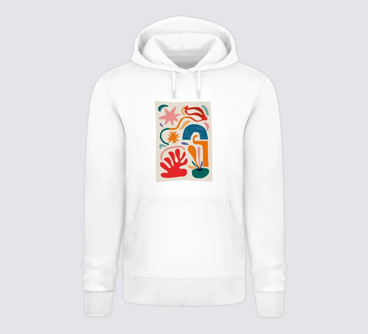 Gioco di forme ritmico felpa con cappuccio da Trace Brush
