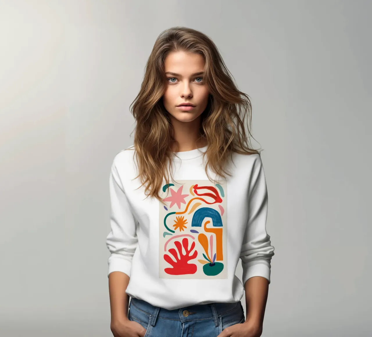 Gioco di forme ritmico felpa da Trace Brush