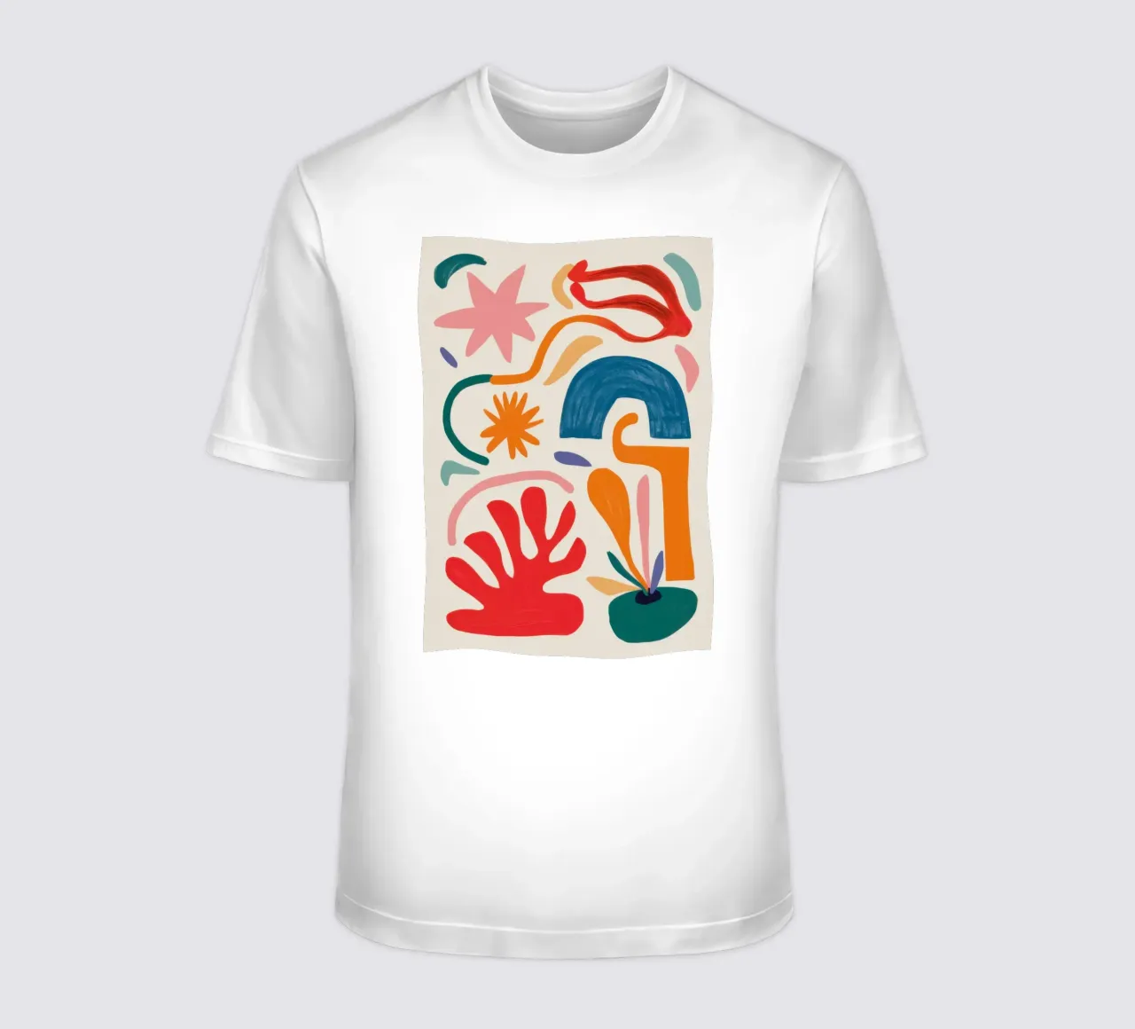 Gioco di forme ritmico t-shirt da Trace Brush