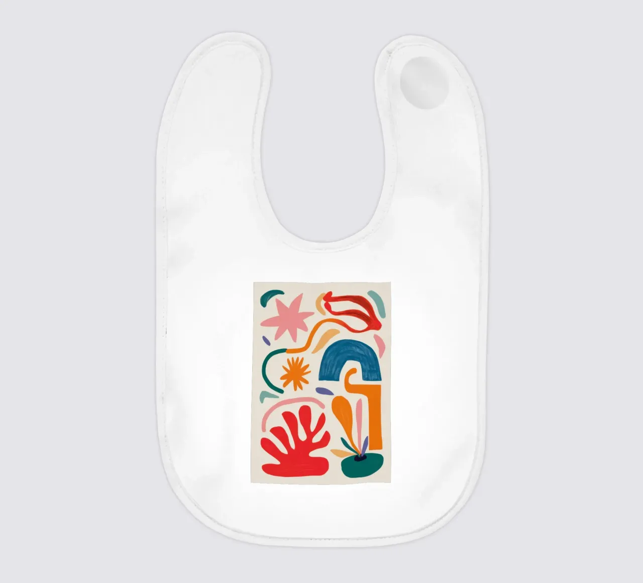 Gioco di forme ritmico bavaglino da Trace Brush