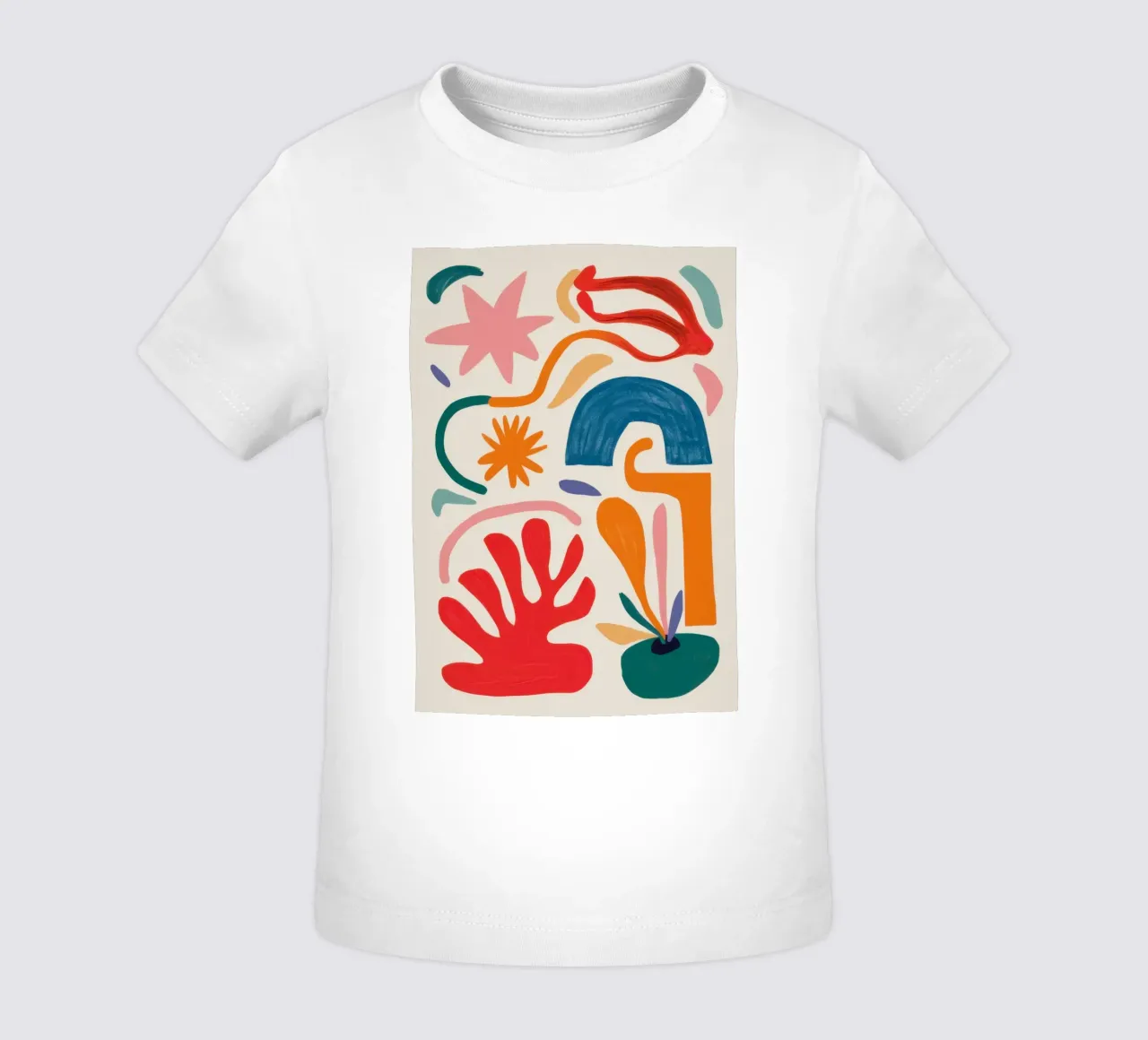 Gioco di forme ritmico maglietta neonato da Trace Brush
