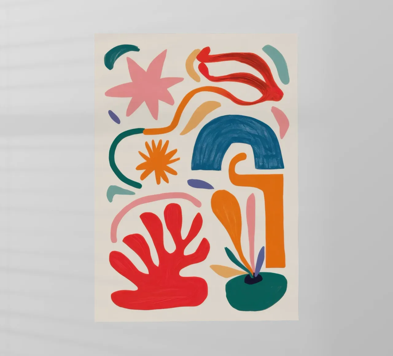 Gioco di forme ritmico pellicola backlit da Trace Brush