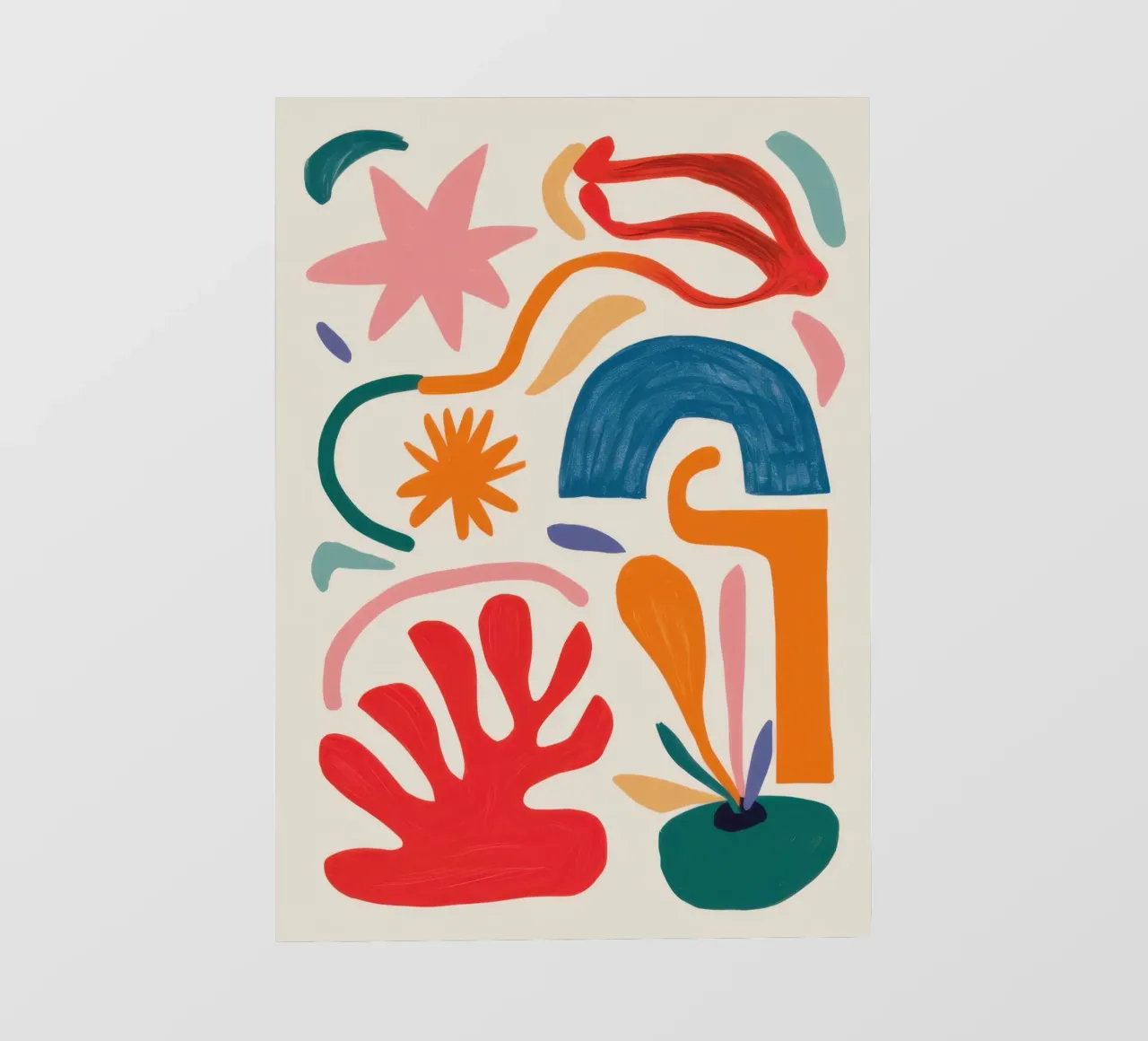 Gioco di forme ritmico pellicola backlit da Trace Brush