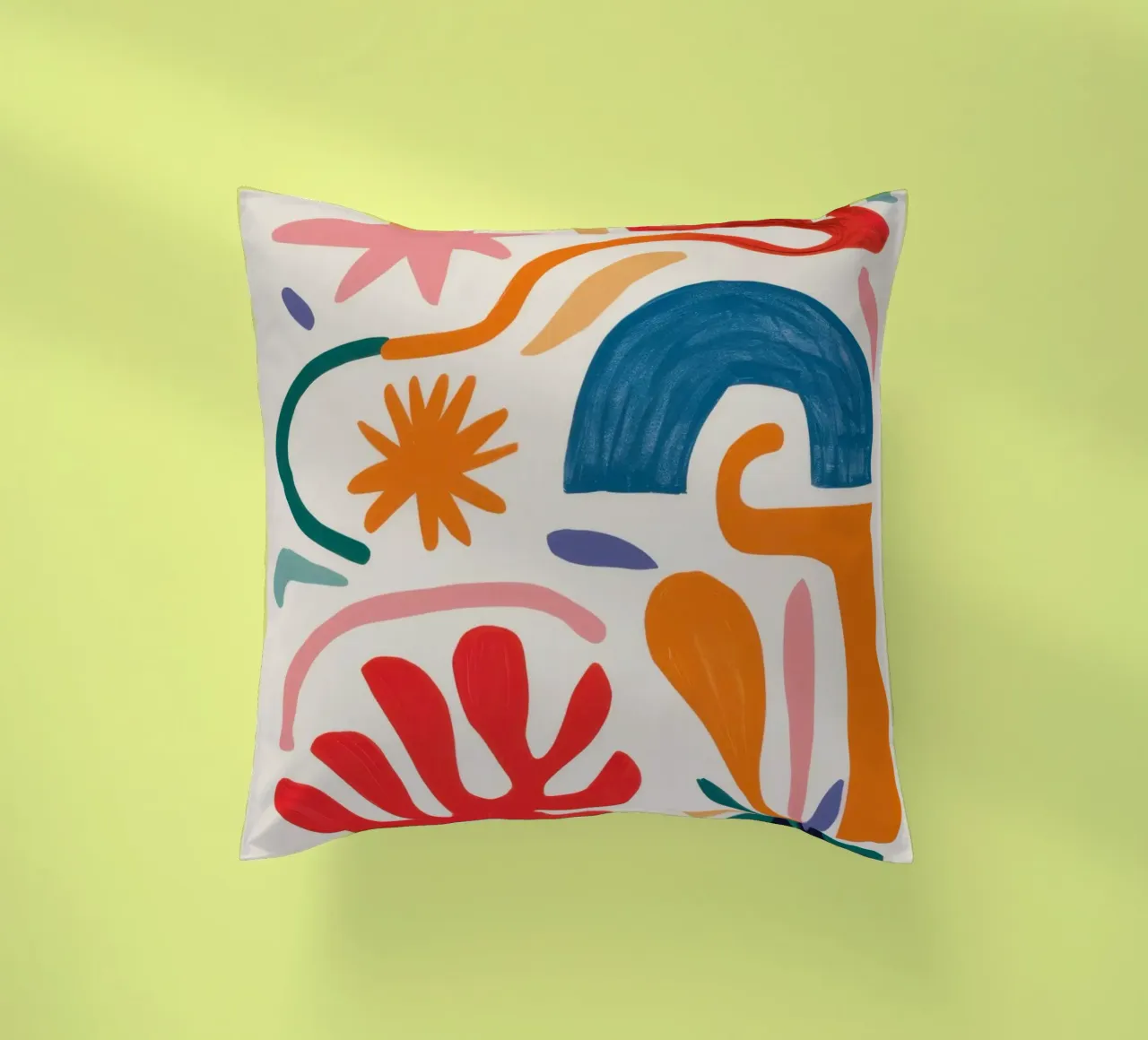 Gioco di forme ritmico cuscino da Trace Brush
