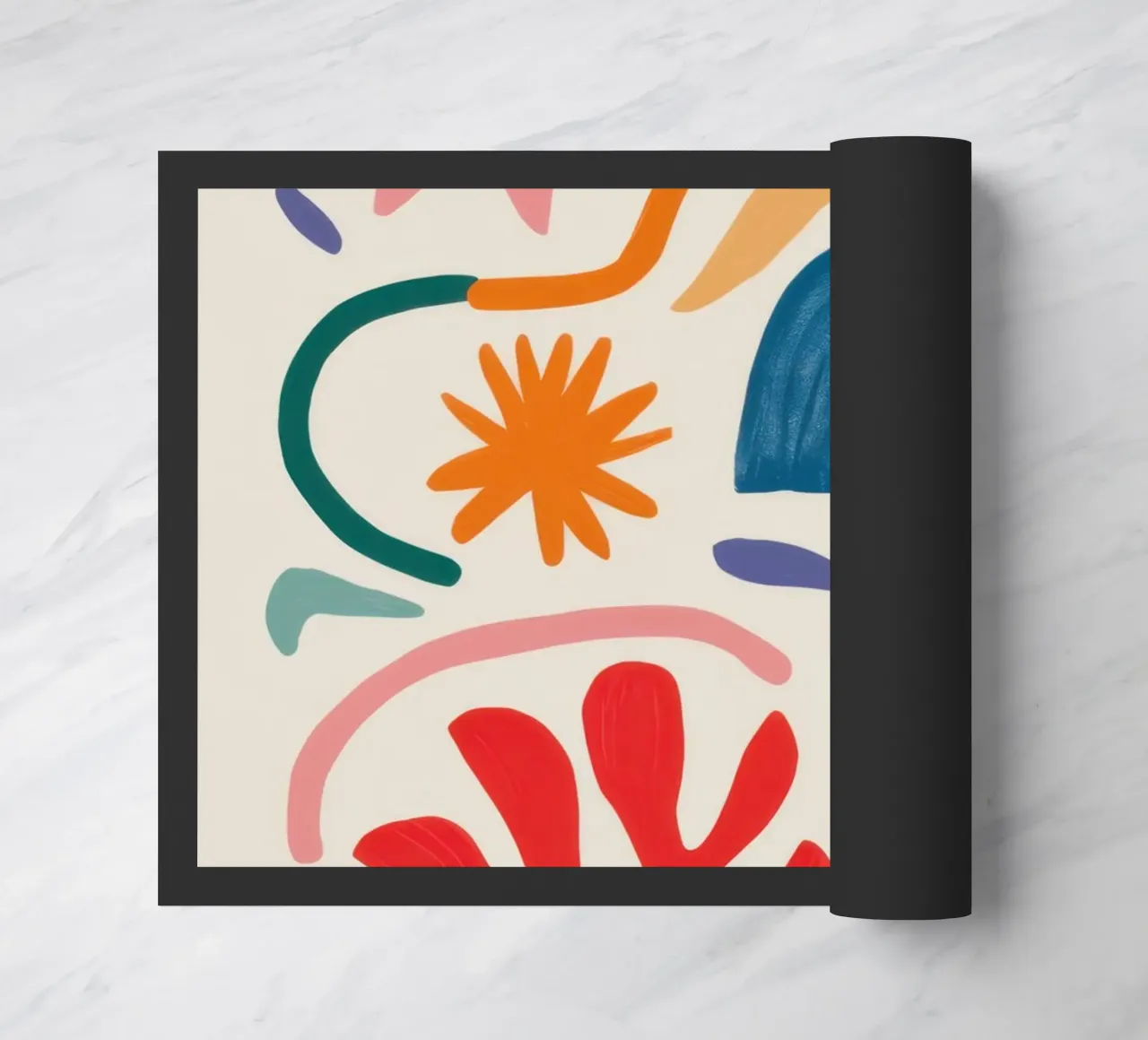 Rhythmic Shape Play doormat by Trace Brush