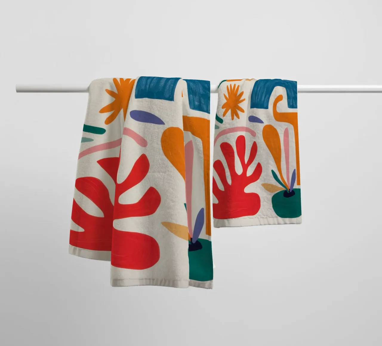 Gioco di forme ritmico asciugamano da bagno da Trace Brush