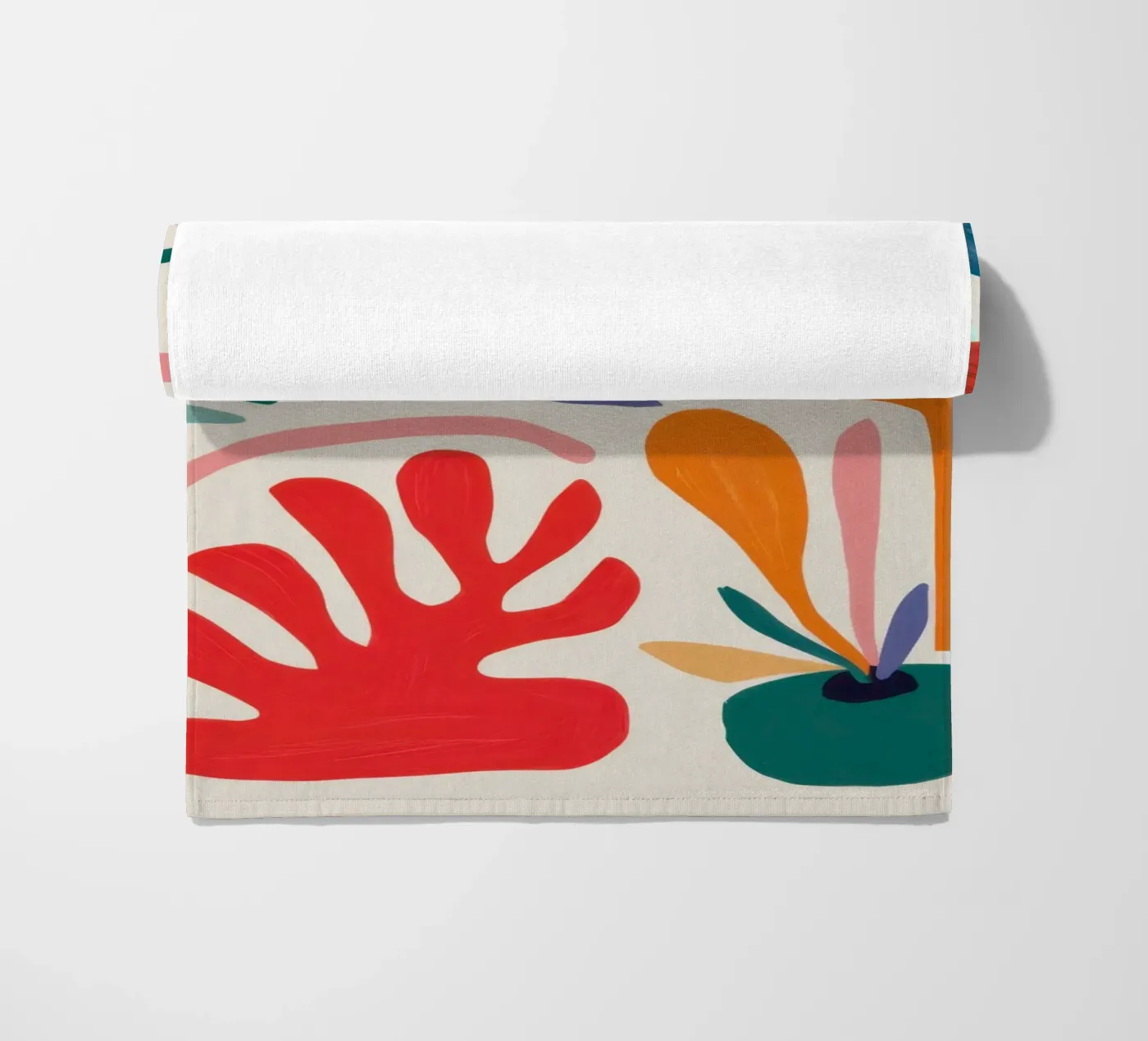 Ritmisch vormenspel strandhanddoek van Trace Brush