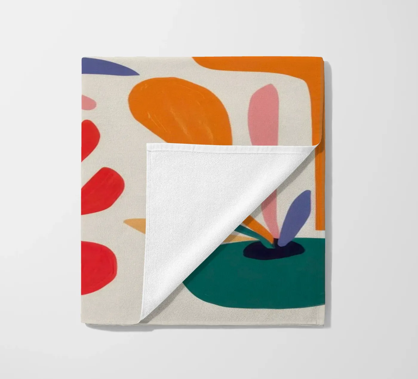 Ritmisch vormenspel strandhanddoek van Trace Brush