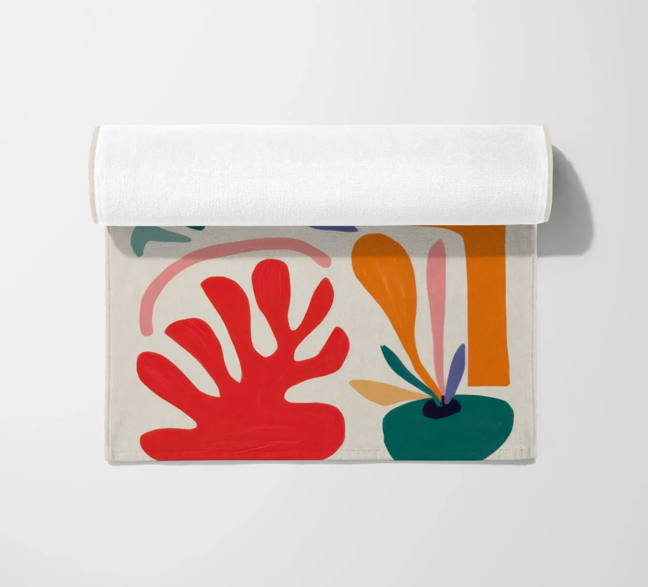 Gioco di forme ritmico telo mare da Trace Brush