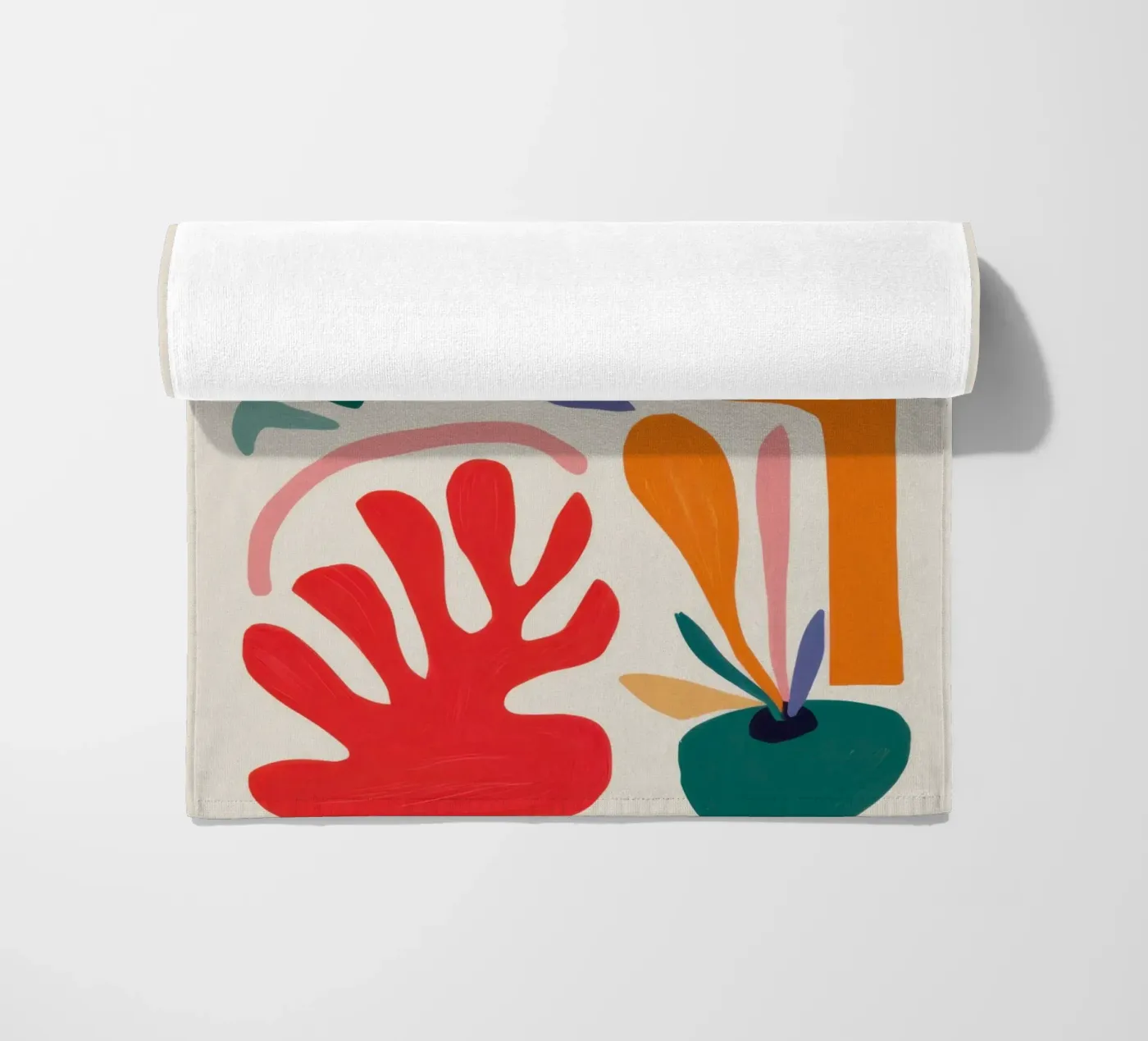 Ritmisch vormenspel strandhanddoek van Trace Brush