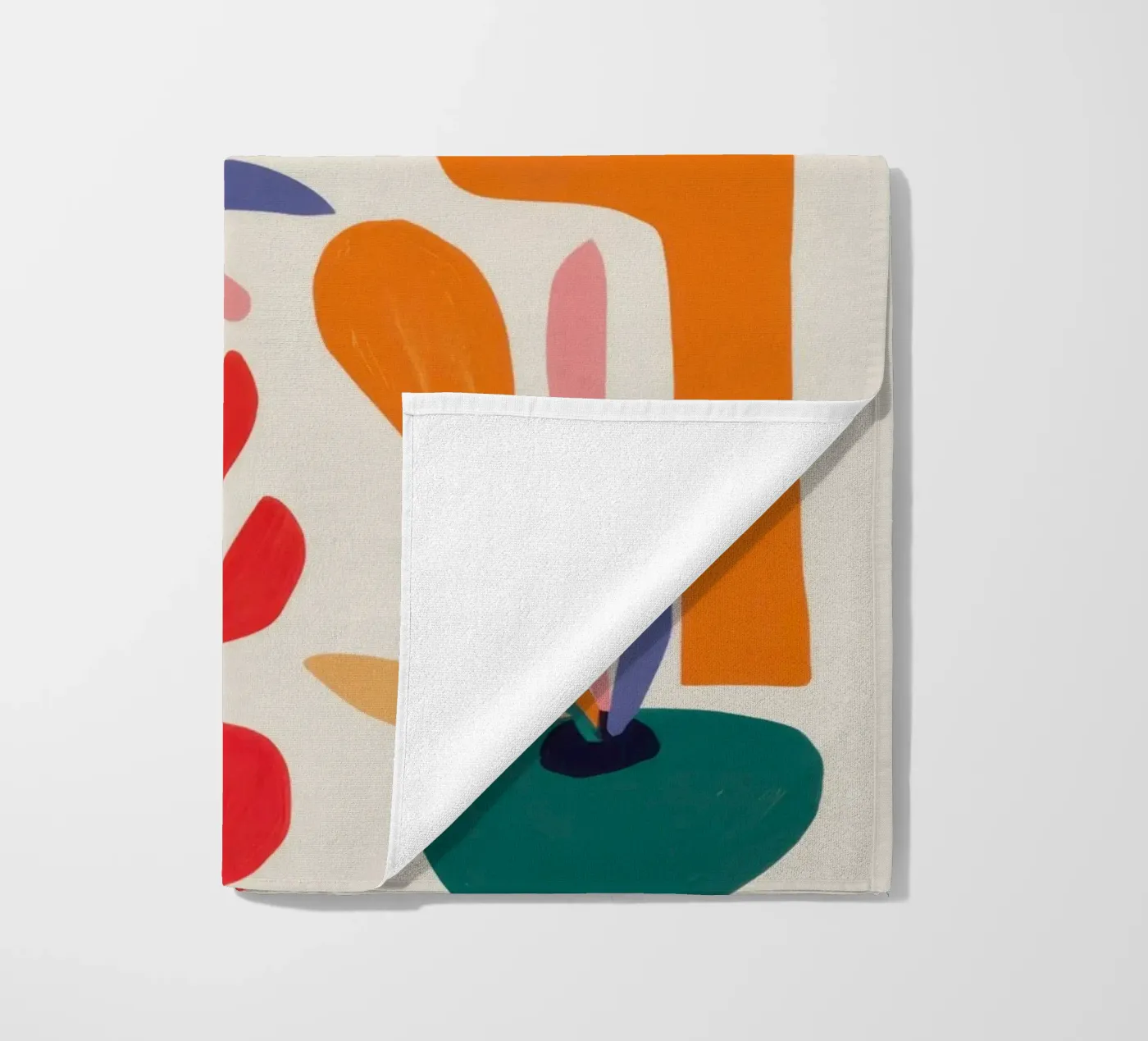 Ritmisch vormenspel strandhanddoek van Trace Brush