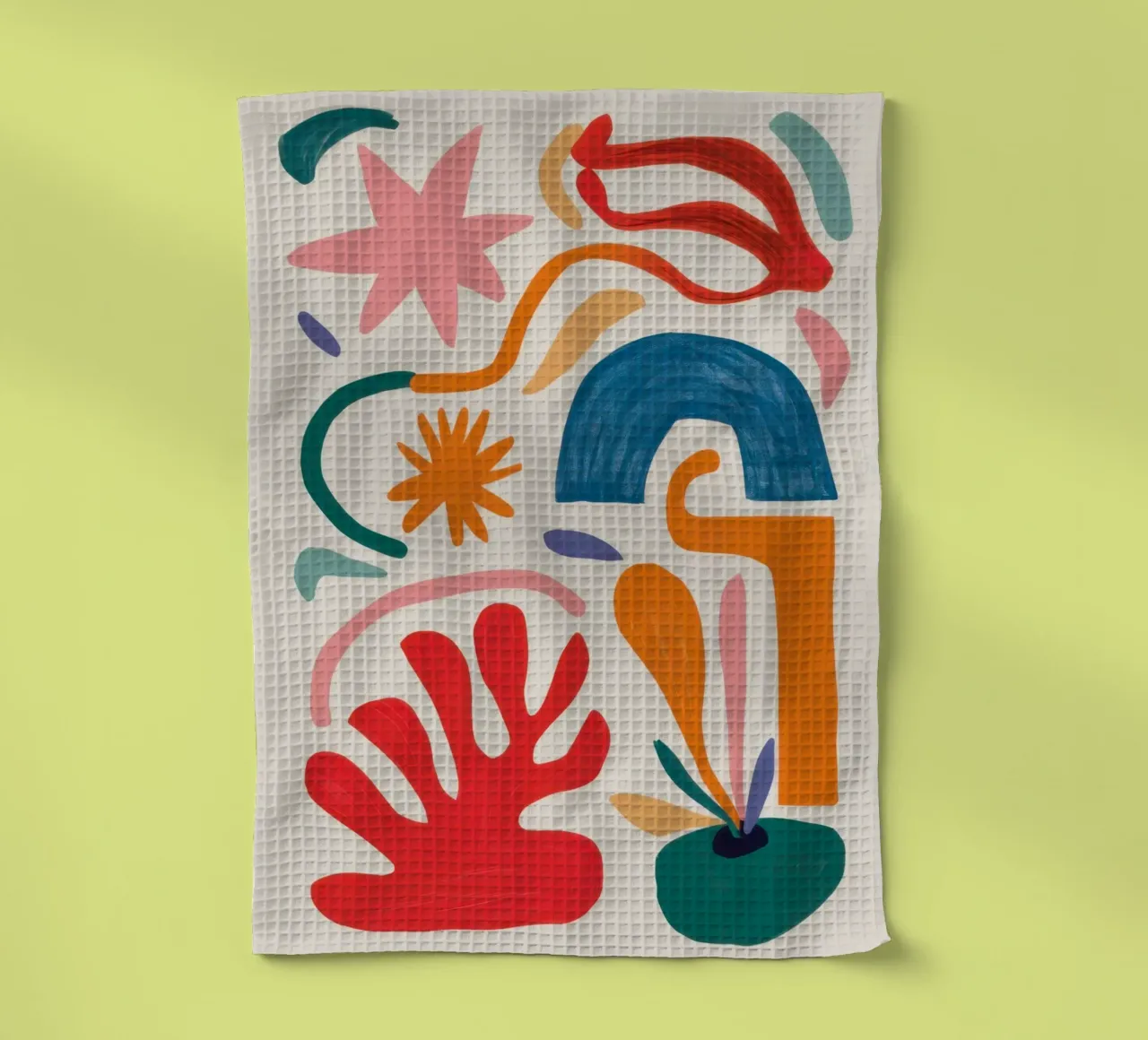 Gioco di forme ritmico canovaccio da cucina da Trace Brush