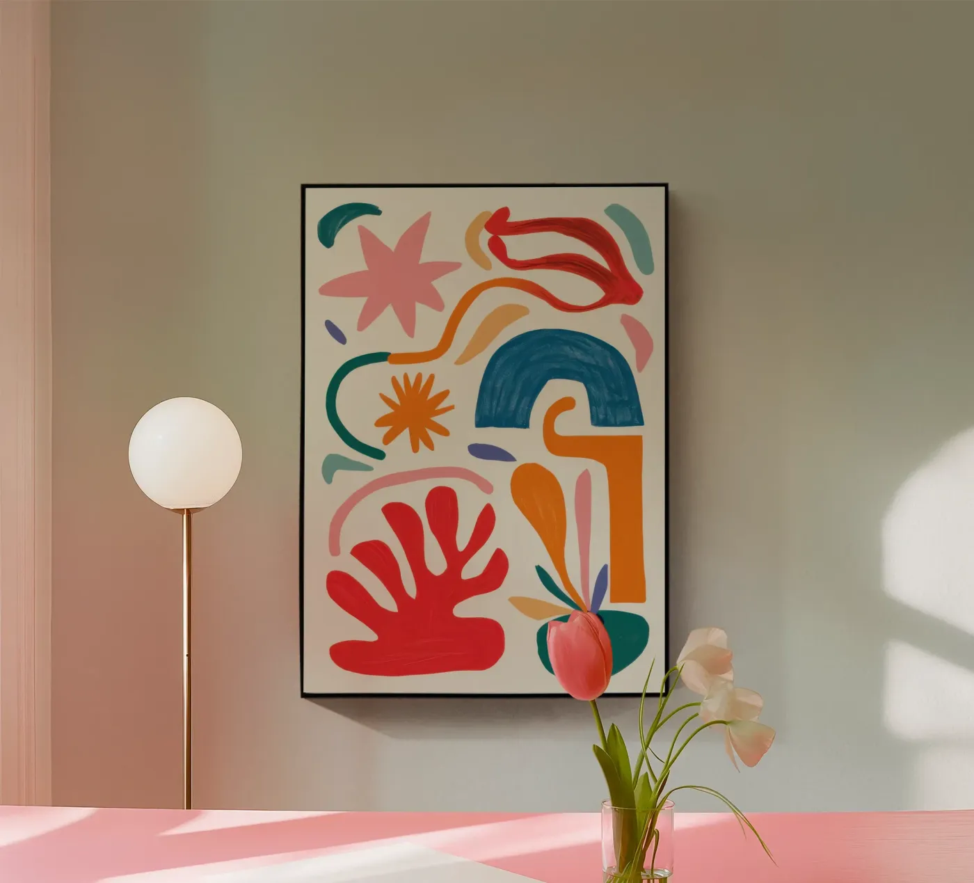 Gioco di forme ritmico plexiglass da Trace Brush