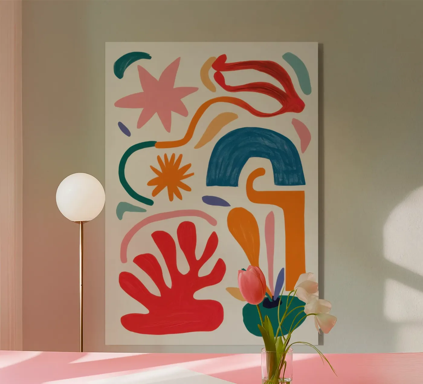 Gioco di forme ritmico plexiglass da Trace Brush