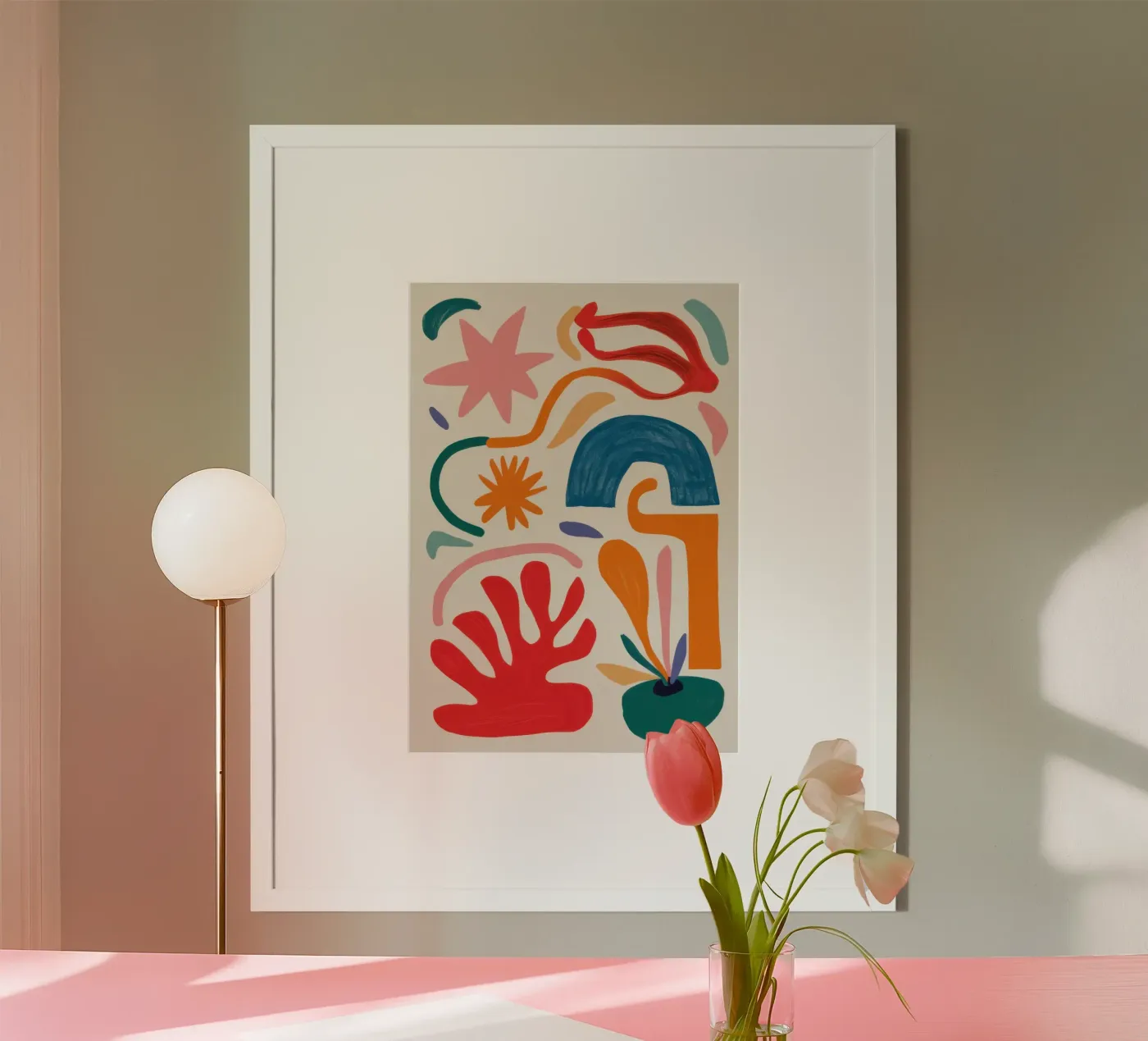 Rhythmic Shape Play poster by Trace Brush