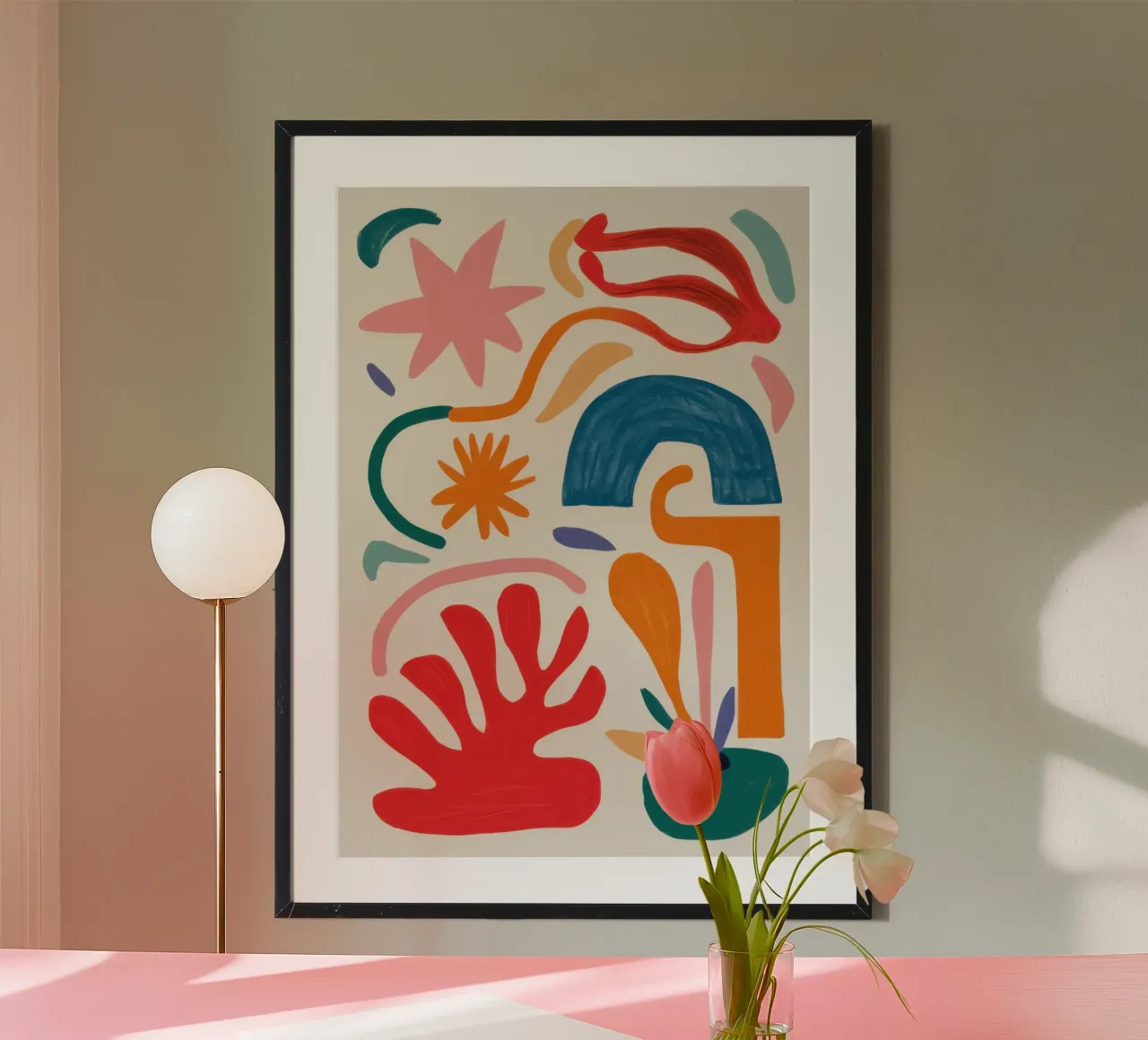 Gioco di forme ritmico poster da Trace Brush