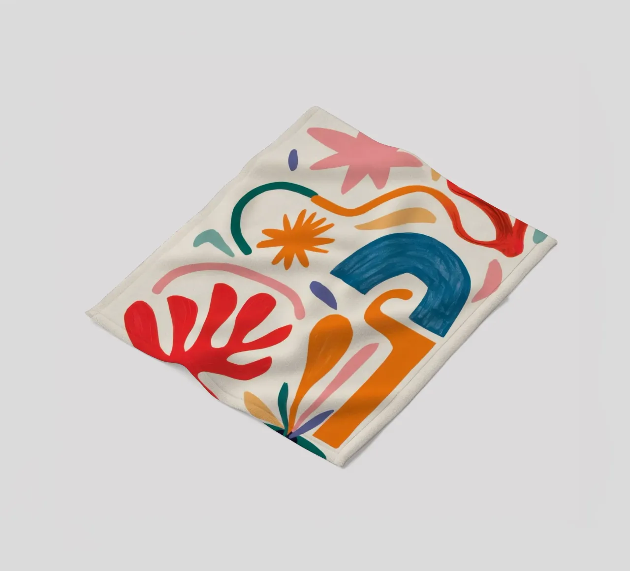 Gioco di forme ritmico coperta in pile da Trace Brush