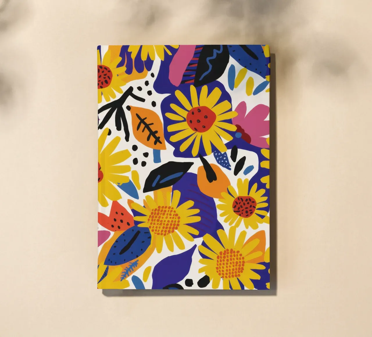 Sunflower Burst Pattern notebook by Gaia Viesta