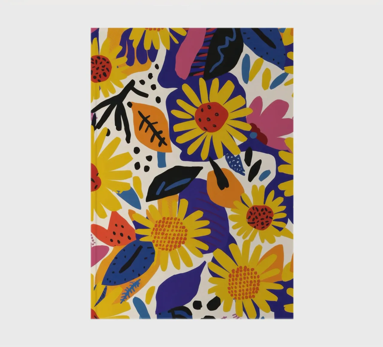 Sonnenblume Burst-Muster Notizbuch von Gaia Viesta