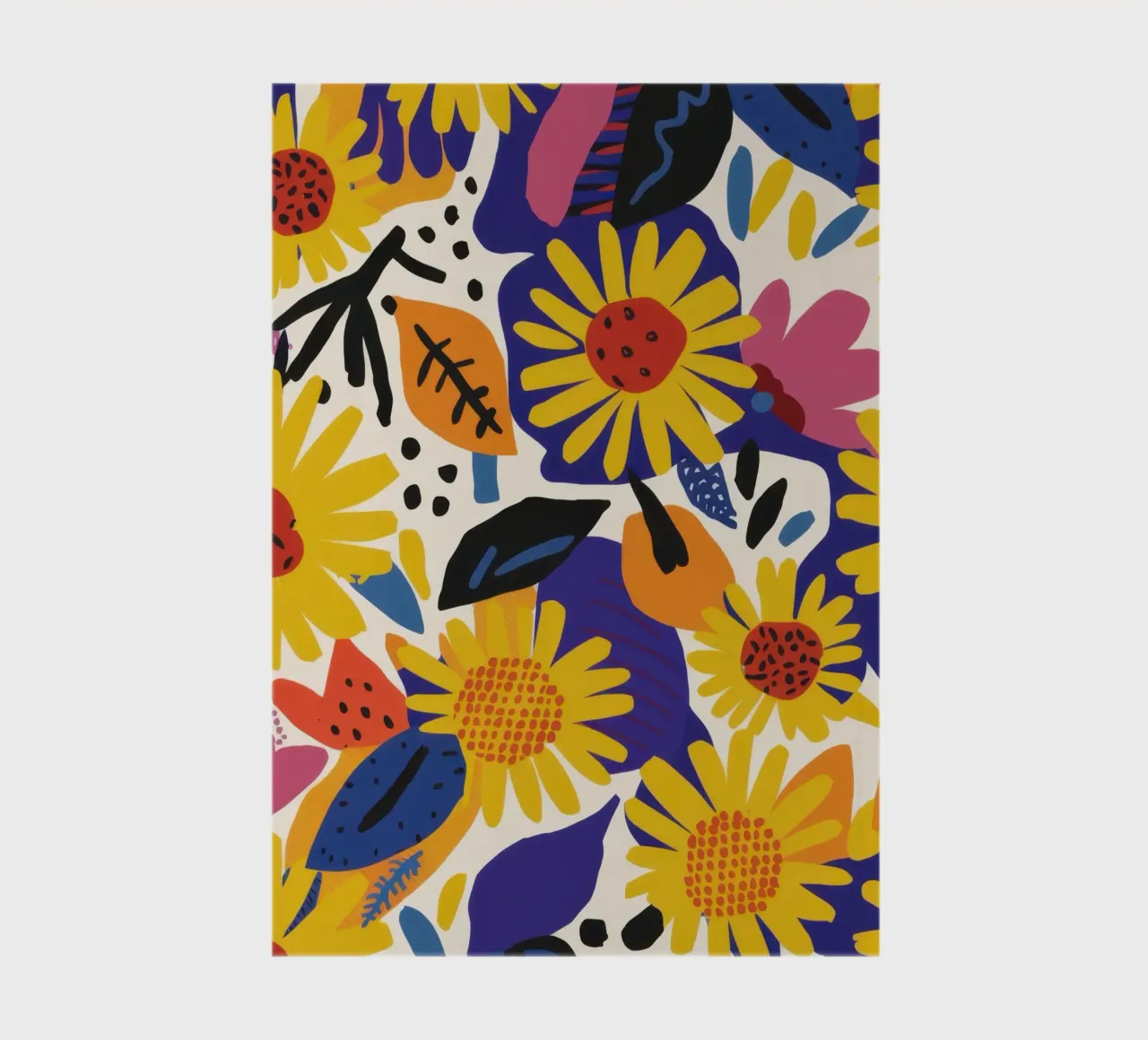 Sunflower Burst Pattern notebook by Gaia Viesta
