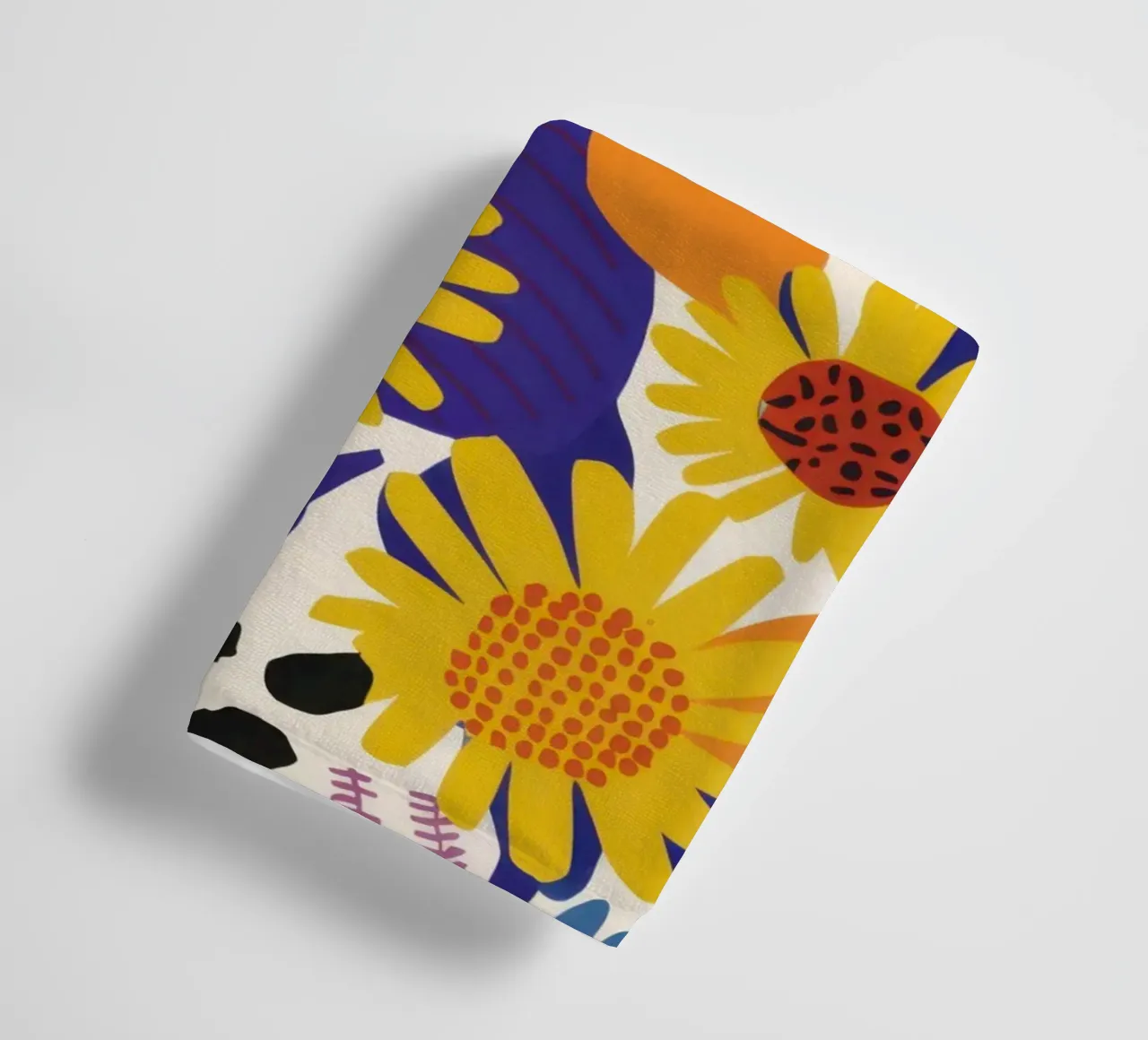 Sunflower Burst Pattern towel by Gaia Viesta