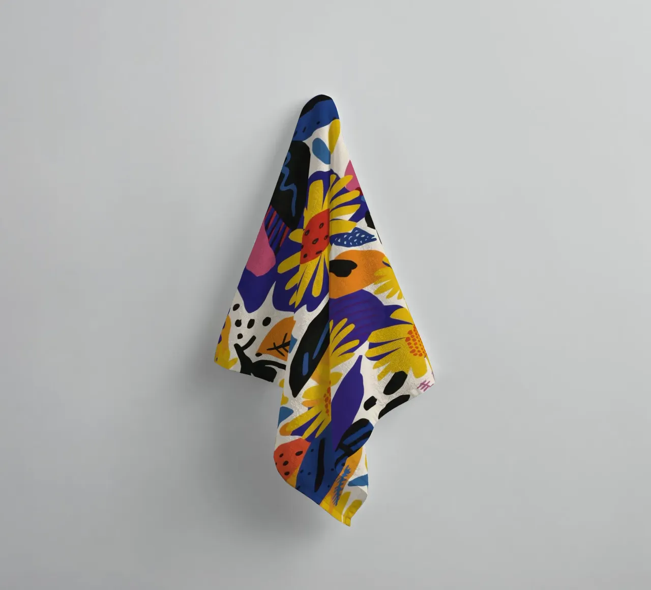 Sunflower Burst Pattern towel by Gaia Viesta