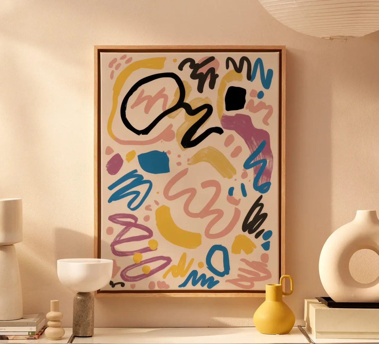Abstract Banana Leaf canvas by Mark Solaria