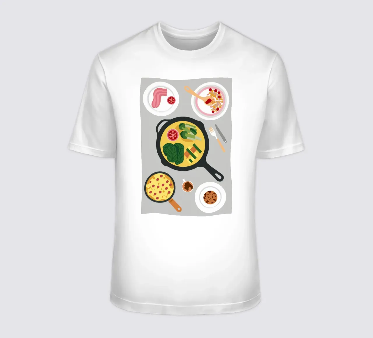 Preparare i pasti in modo sano t-shirt da Trace Brush