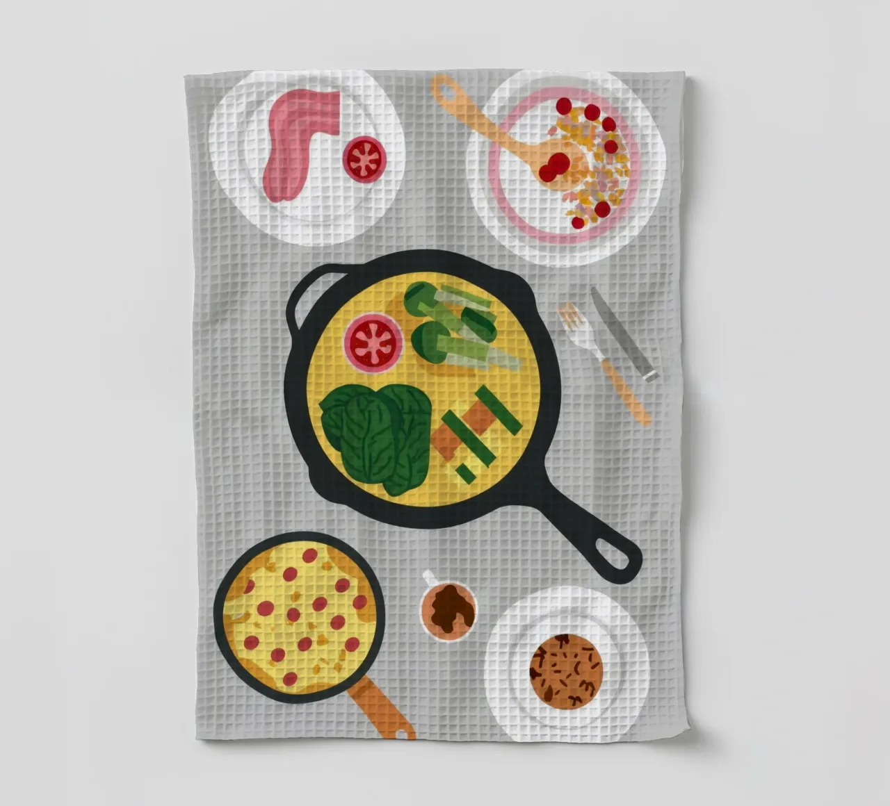 Preparare i pasti in modo sano canovaccio da cucina da Trace Brush