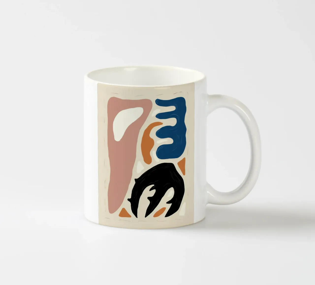 Glifi delle forme primarie tazza in ceramica da Selene Shade