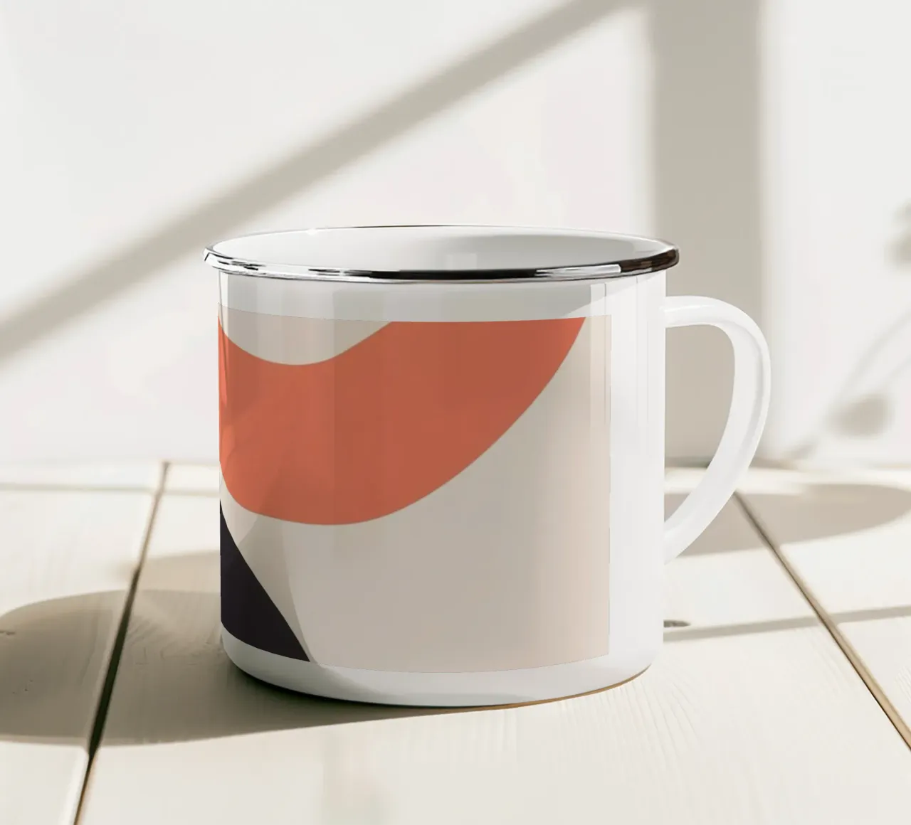 astratto minimo 22 tazza in smalto da ThingDesign